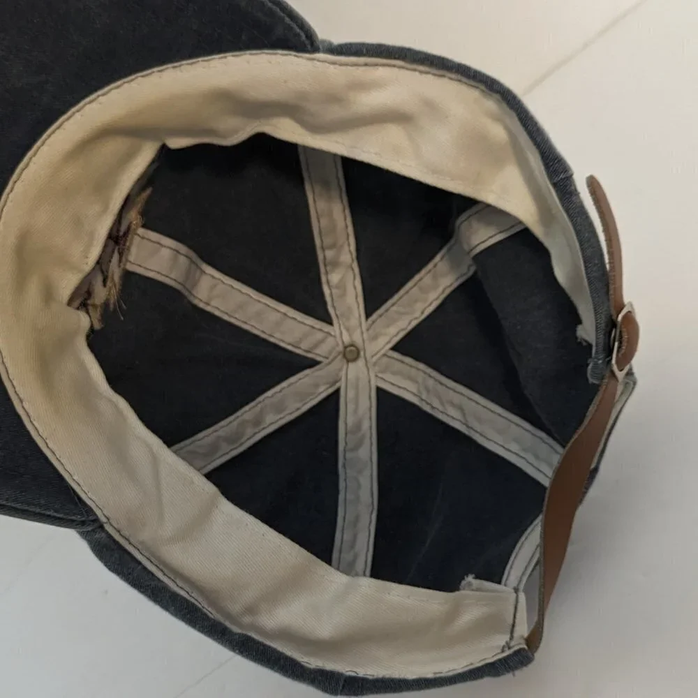 Vintage Native‎ Canada Dad Hat First Nations Leather Tab Ball Cap Adjustable - Picture 5 of 6